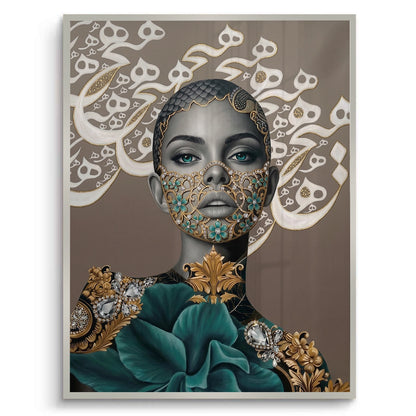 Arabic Calligraphy Surreal Portrait - Fine Art