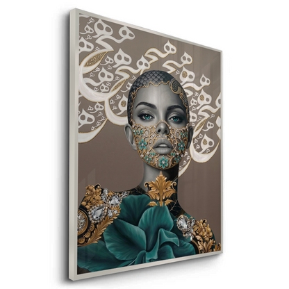 Arabic Calligraphy Surreal Portrait - Fine Art