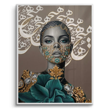Arabic Calligraphy Surreal Portrait - Fine Art