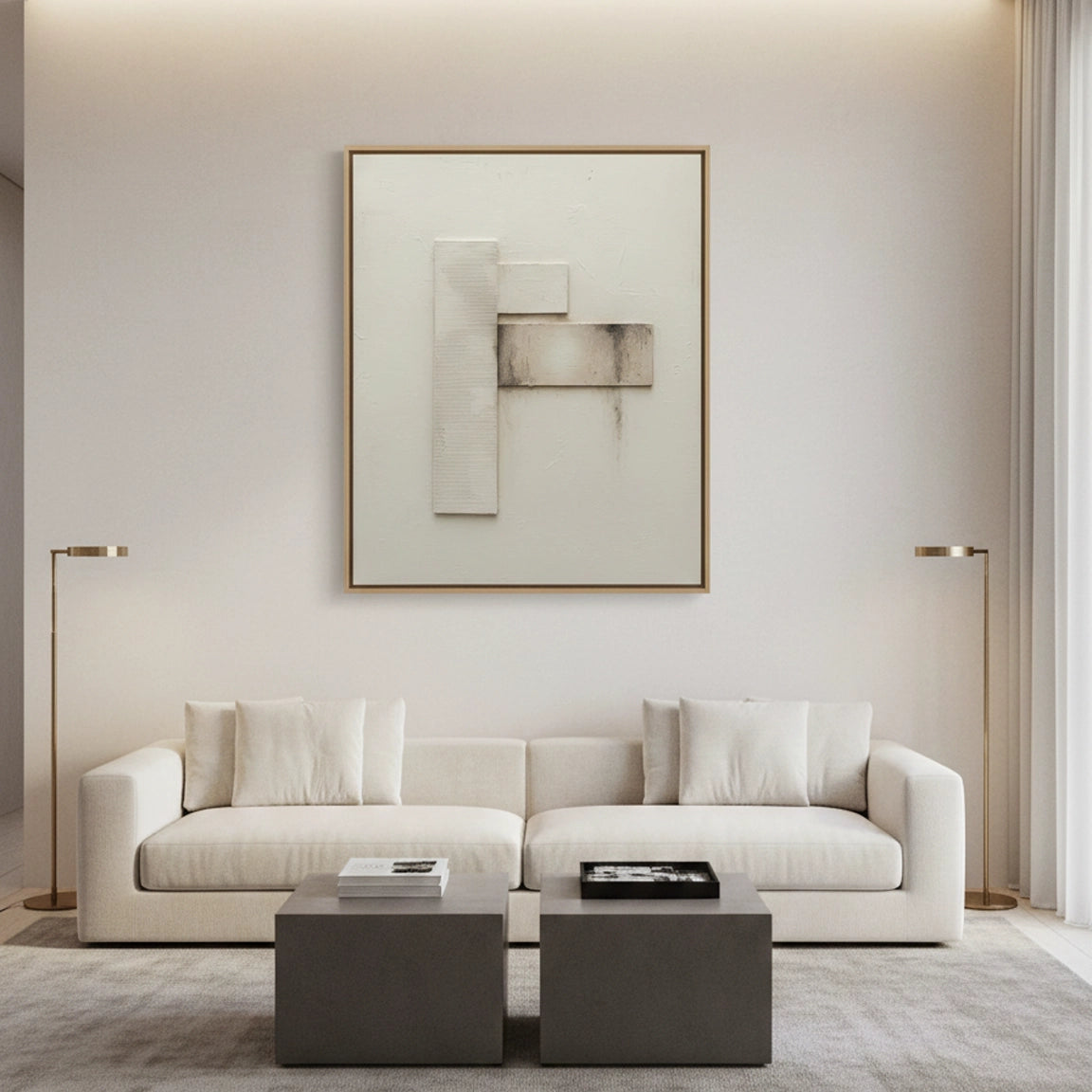 2Architectural Neutral Relief Painting #ANRE110