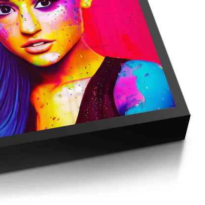 Ariana Grande Neon Pop Art - Fine Art