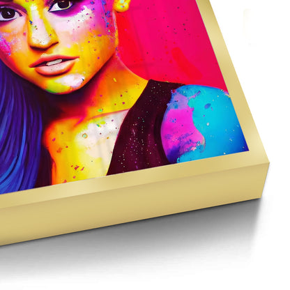 Ariana Grande Neon Pop Art - Fine Art