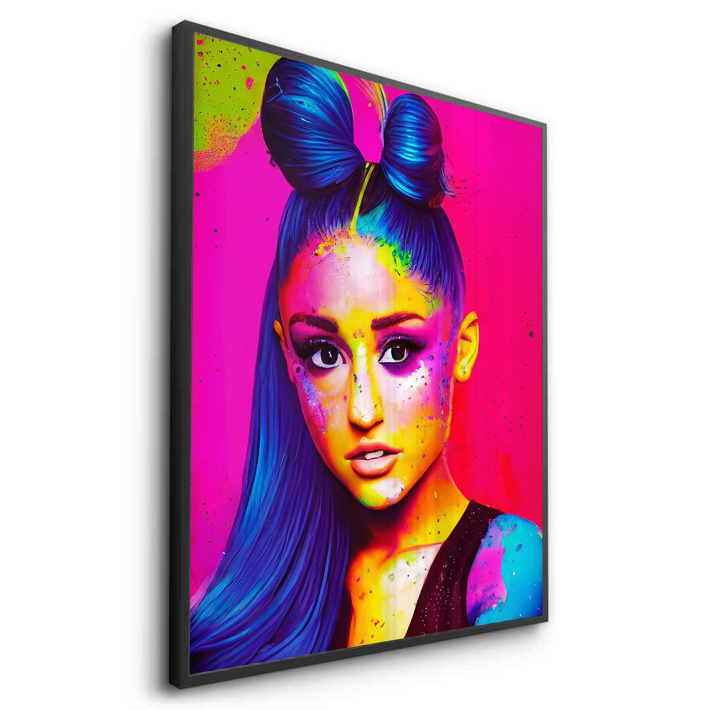 2Ariana Grande Neon Pop Art - Fine Art