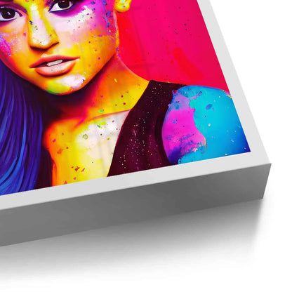 Ariana Grande Neon Pop Art - Fine Art