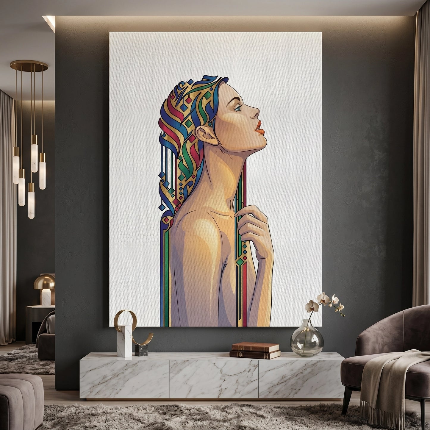 2Art Nouveau Horizon - Canvas