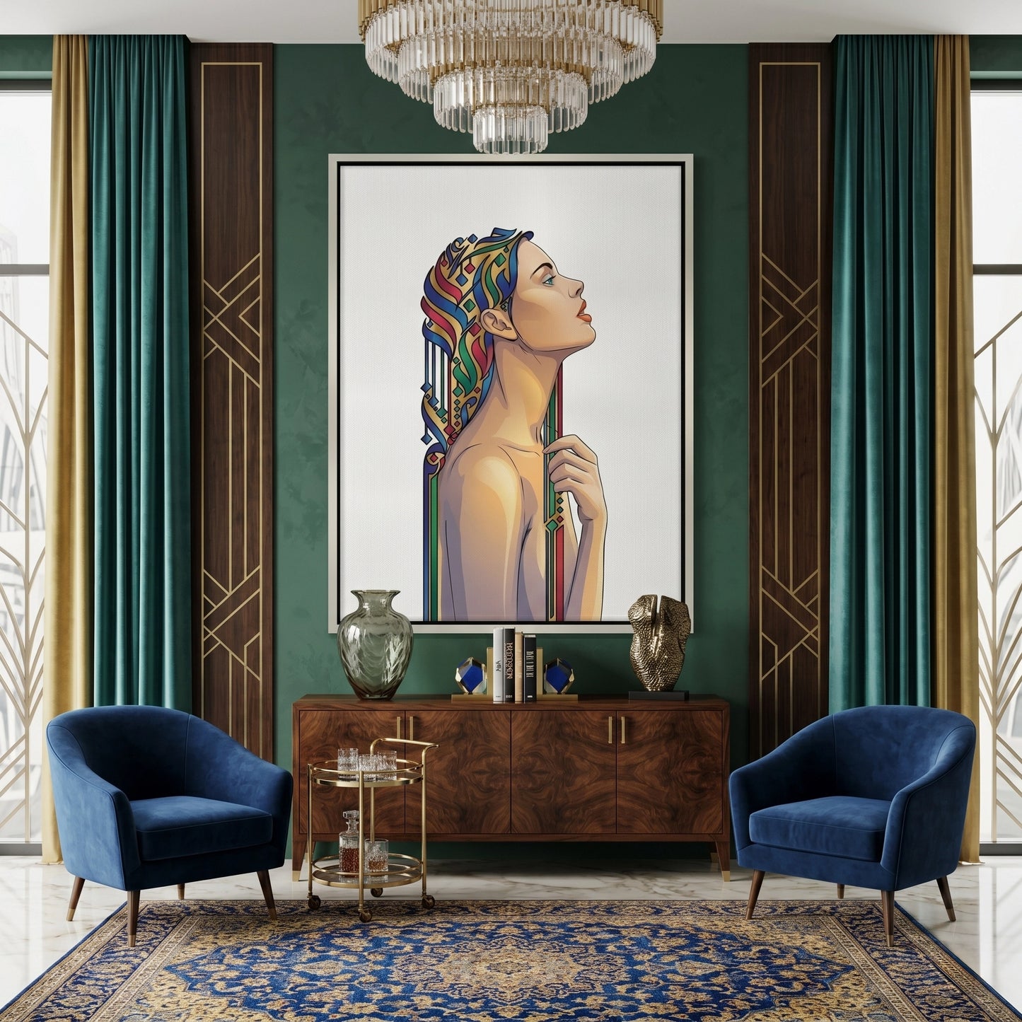 2Art Nouveau Horizon - Canvas