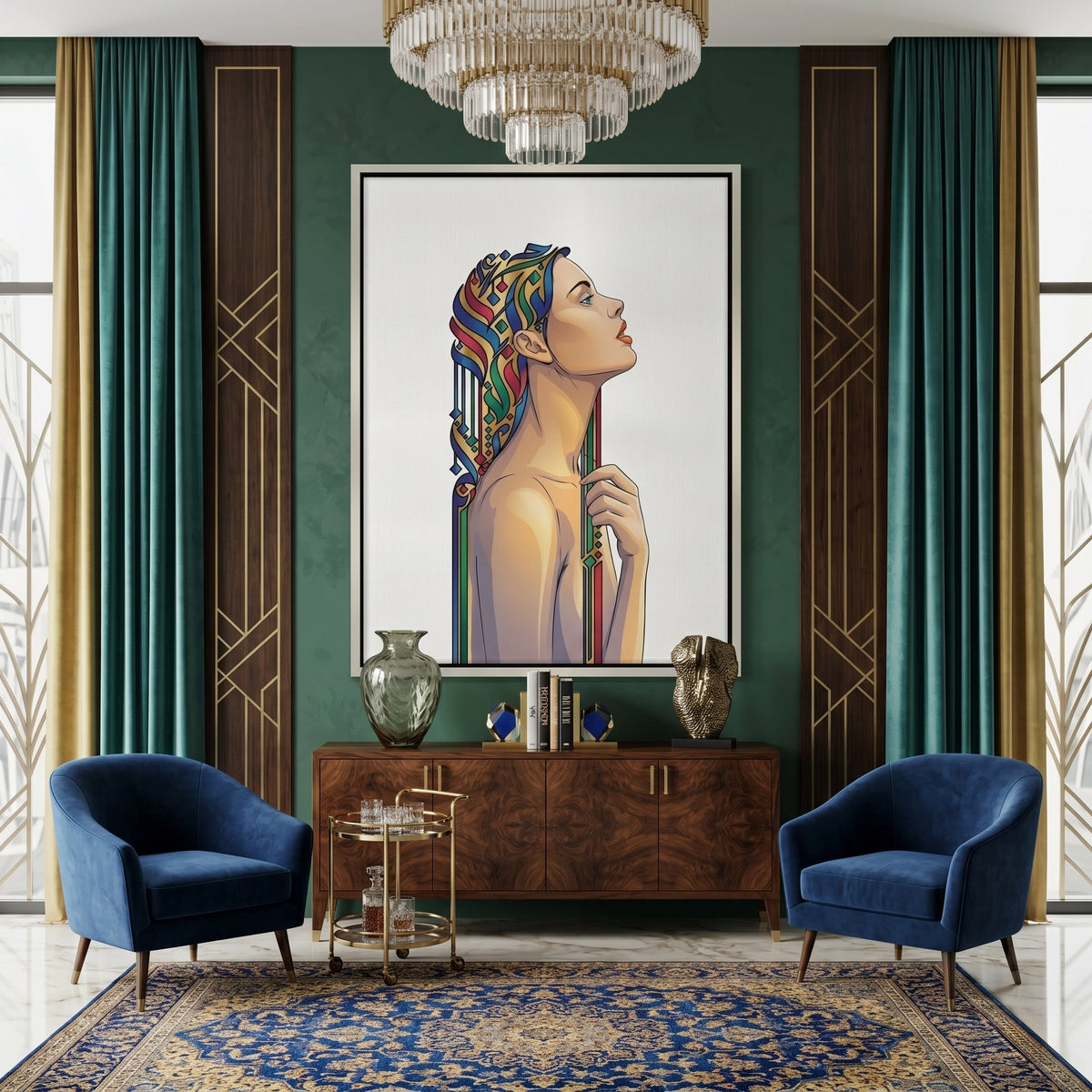 Art Nouveau Horizon - Canvas