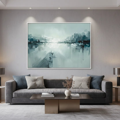 Atmospheric Blue Landscape Painting #ABLA110