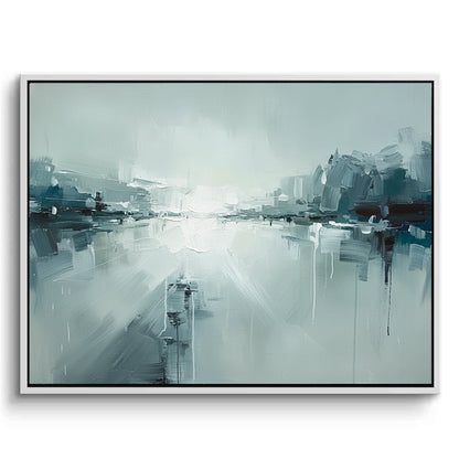 Atmospheric Blue Landscape Painting #ABLA110