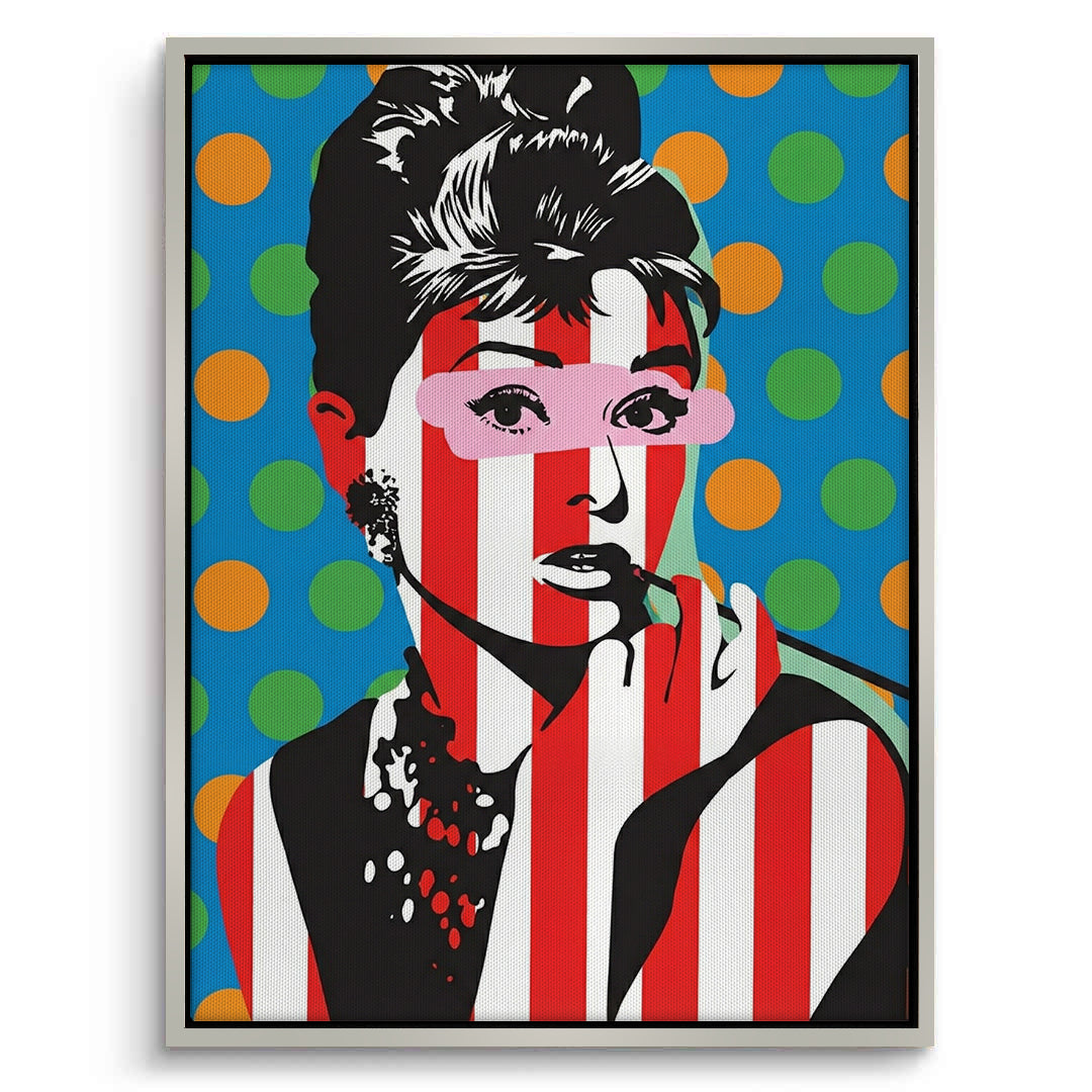 2Audrey in Stripes - Canvas