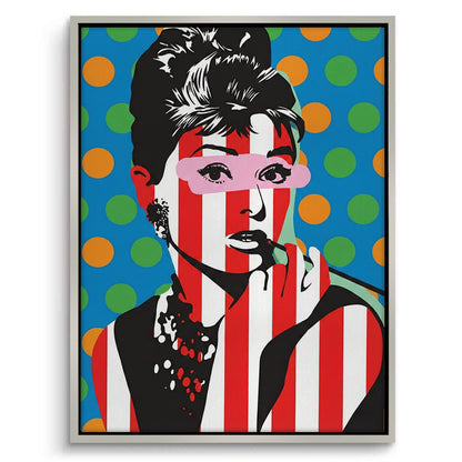 Audrey in Stripes - Canvas