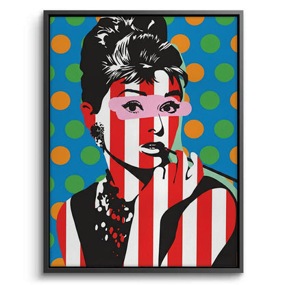 Audrey in Stripes - Canvas