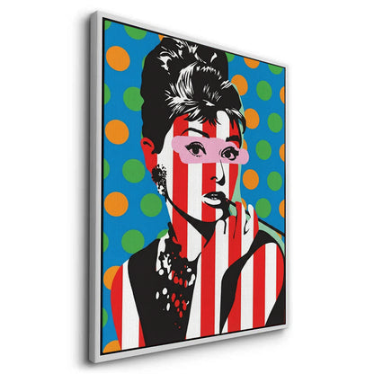 Audrey in Stripes - Canvas