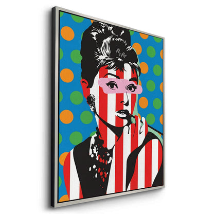 Audrey in Stripes - Canvas