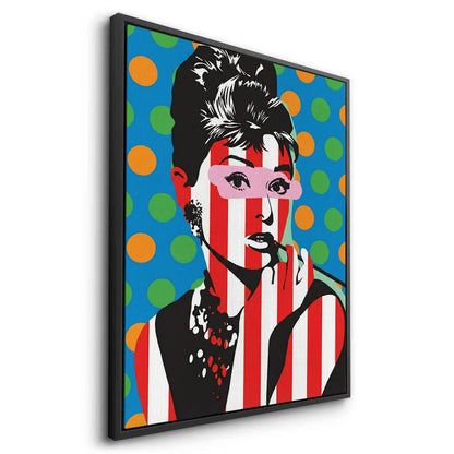 Audrey in Stripes - Canvas