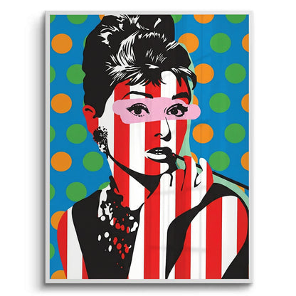 Audrey in Stripes - Fine Art