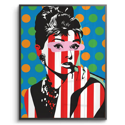 Audrey in Stripes - Fine Art
