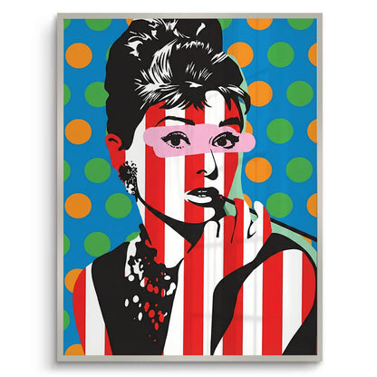 Audrey in Stripes - Fine Art