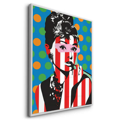 Audrey in Stripes - Fine Art