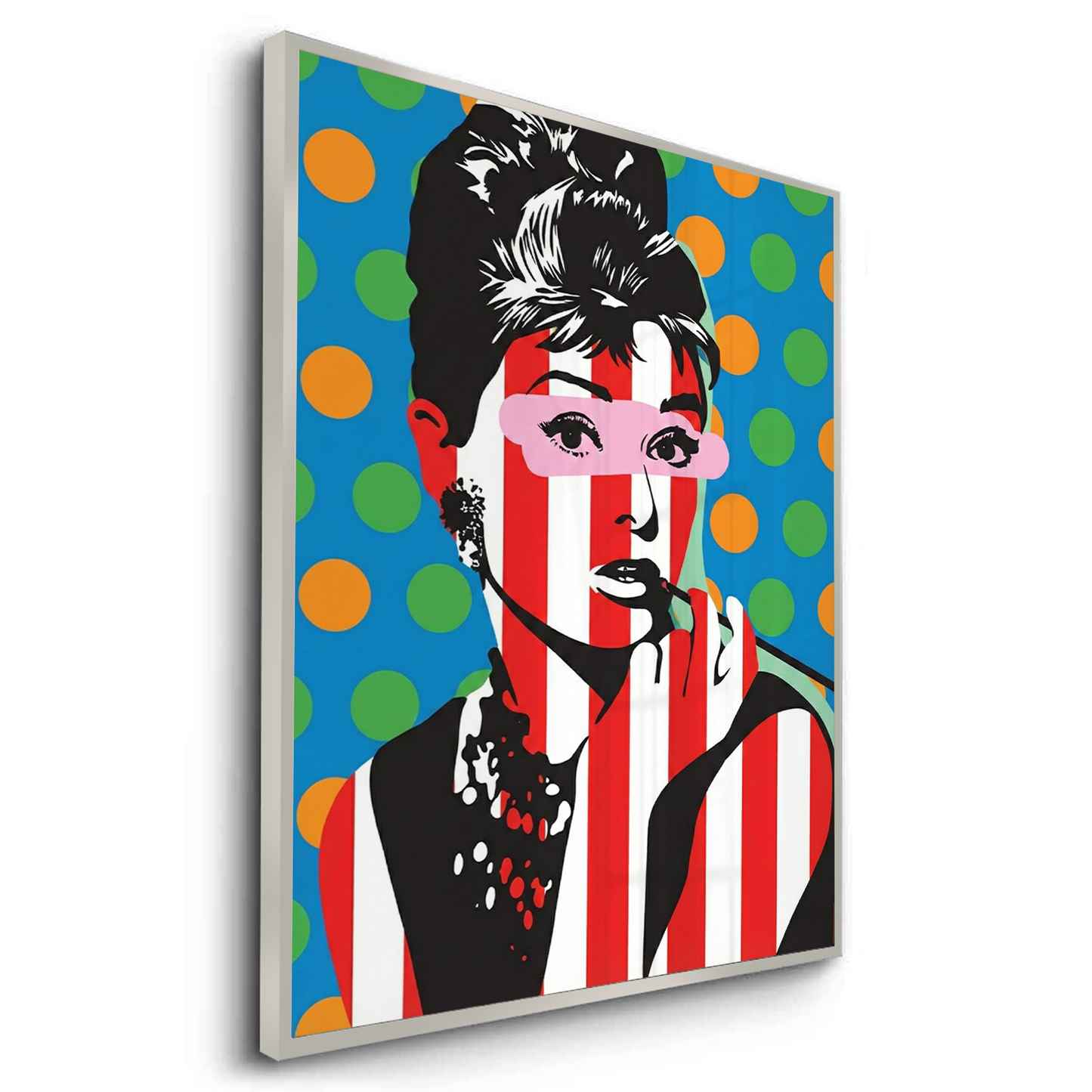 2Audrey in Stripes - Fine Art
