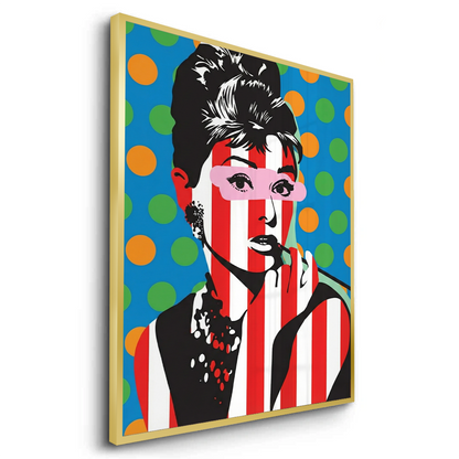 Audrey in Stripes - Fine Art