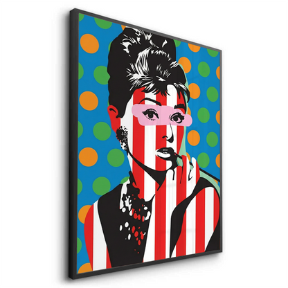 Audrey in Stripes - Fine Art