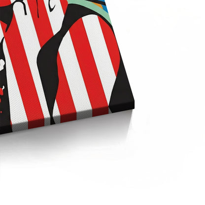 Audrey in Stripes - Canvas