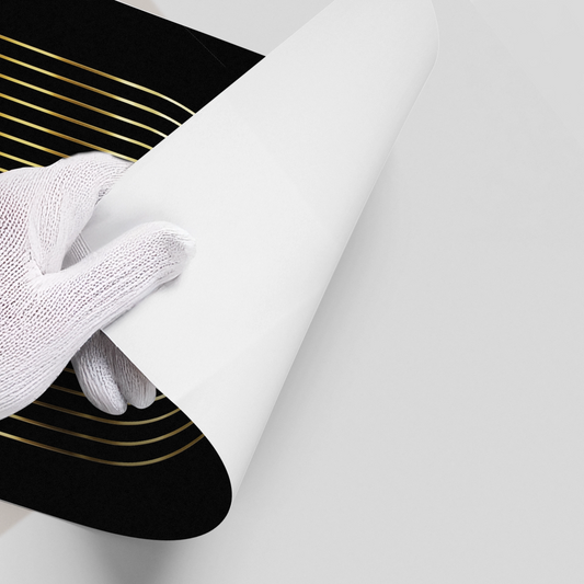 Ayat al-Kursi Gold Geometric - Poster