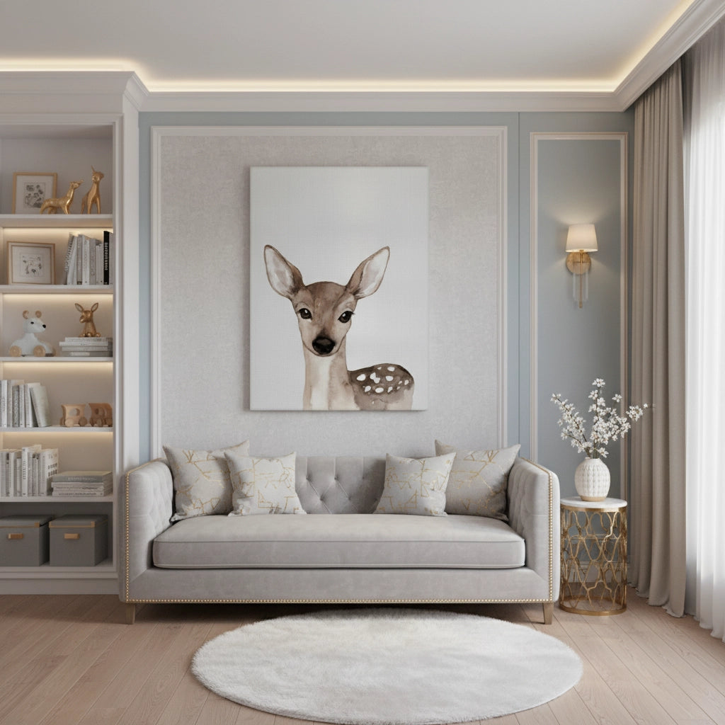 Baby Deer - Canvas - Jasmineart.ae
