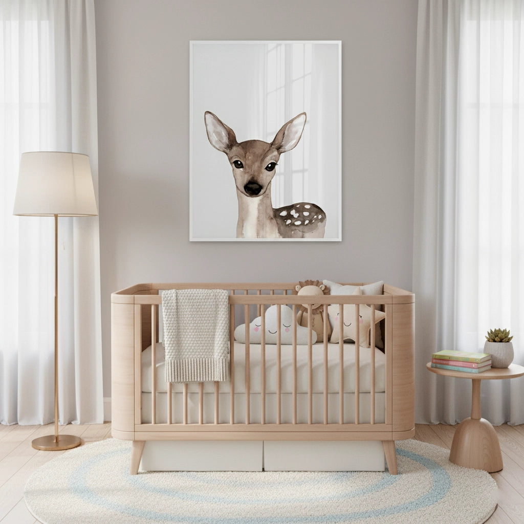 Baby Deer - Fine Art - Jasmineart.ae