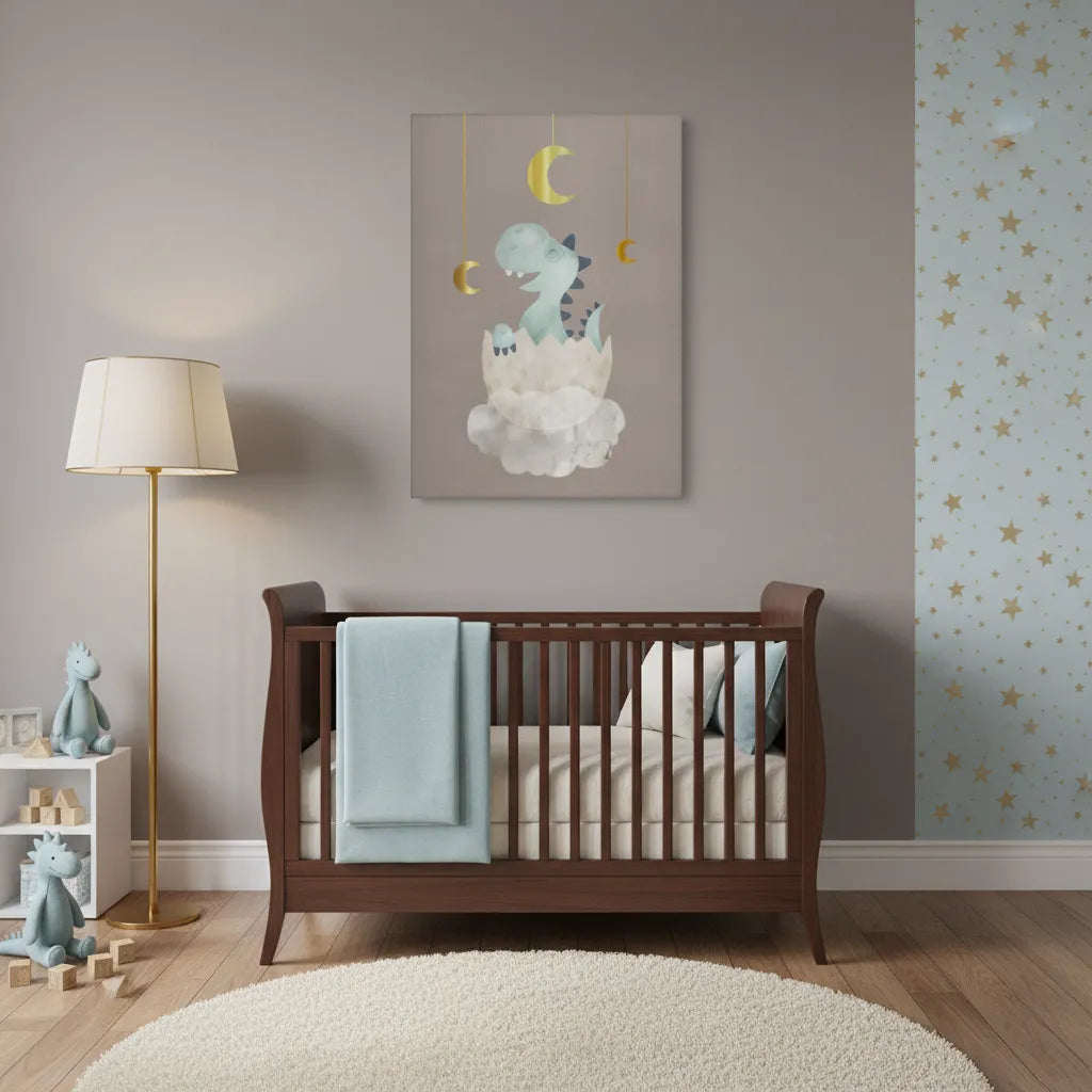 Baby Dinosaur - Canvas - Jasmineart.ae