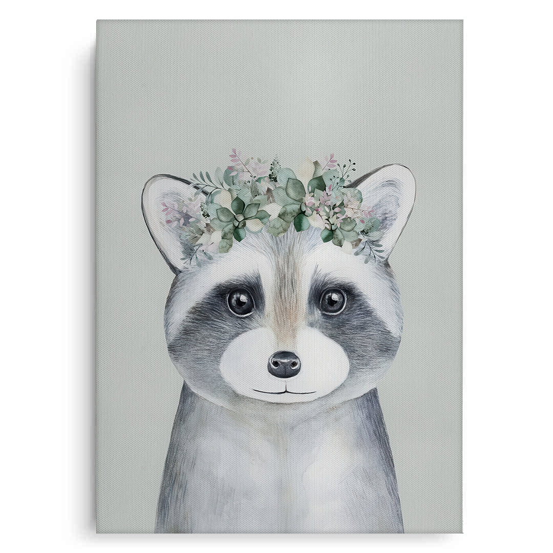 2Baby Raccoon - Canvas