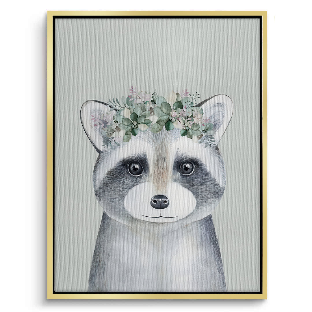 2Baby Raccoon - Canvas