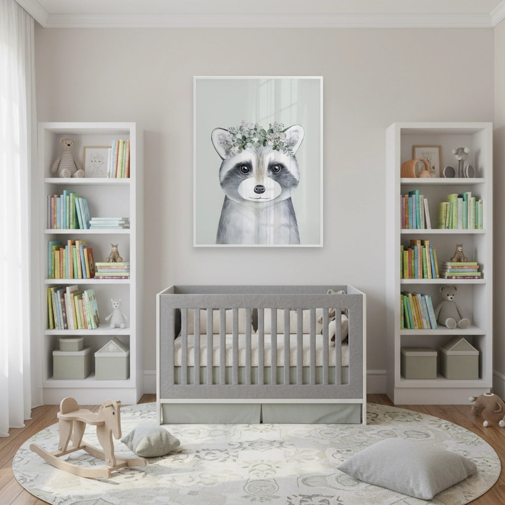 Baby Raccoon - Fine Art - Jasmineart.ae