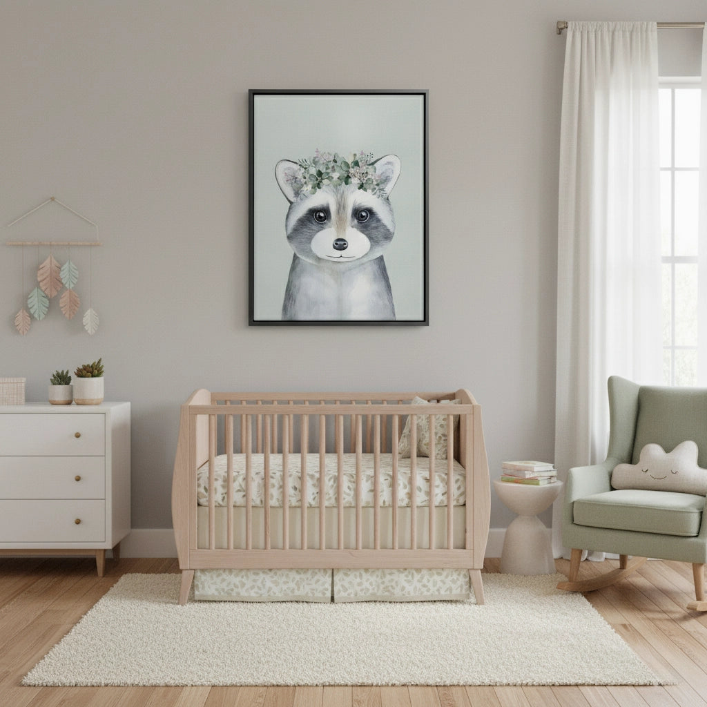 2Baby Raccoon - Canvas