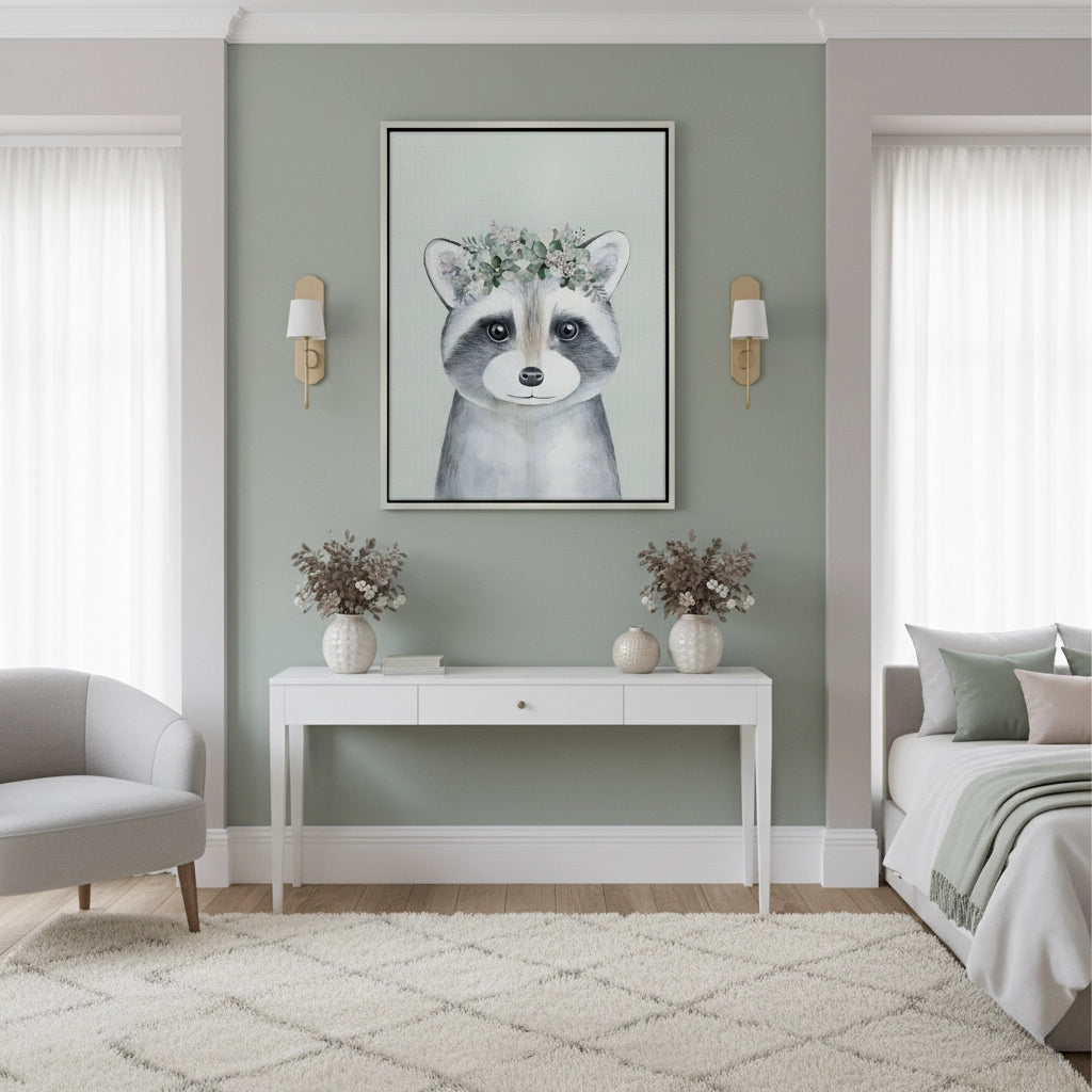 2Baby Raccoon - Canvas