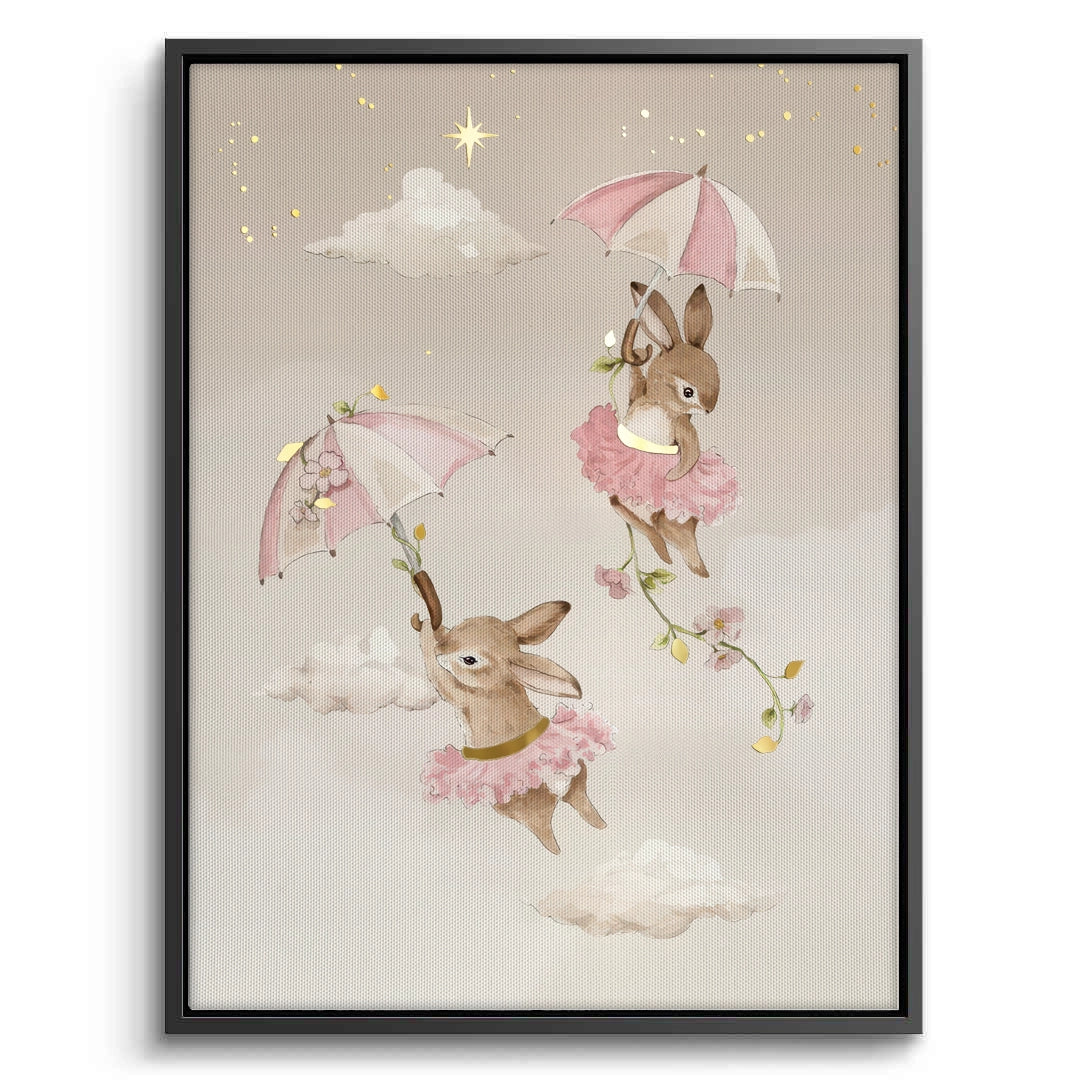 2Ballerina Animal Nursery Set of 3 - Canvas