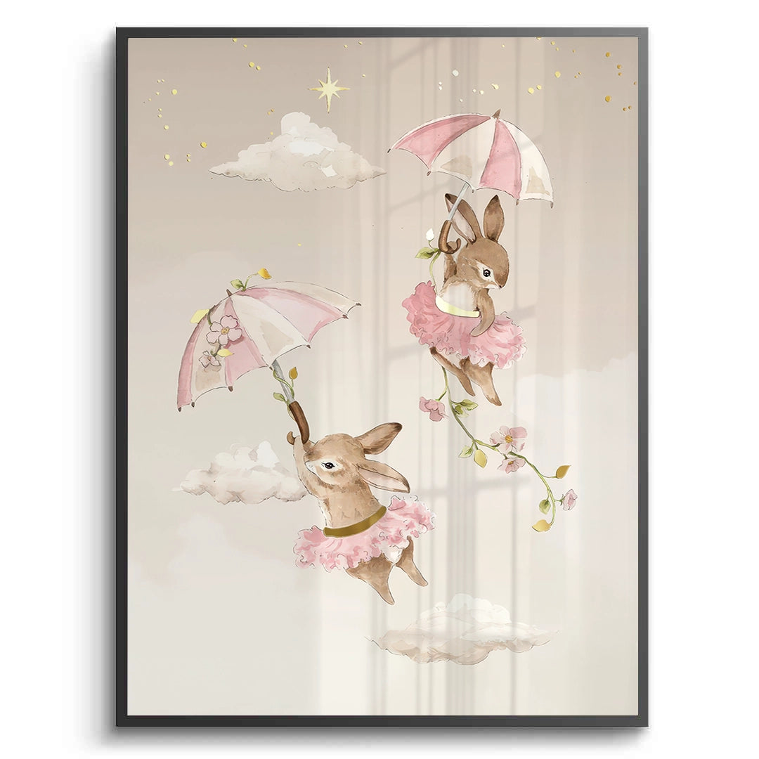 2Ballerina Animal Nursery Set of 3 - Fine Art