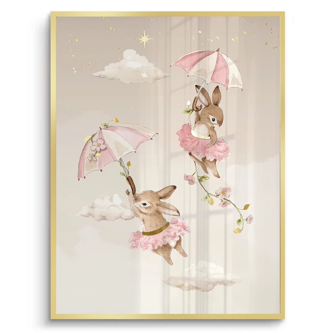 2Ballerina Animal Nursery Set of 3 - Fine Art
