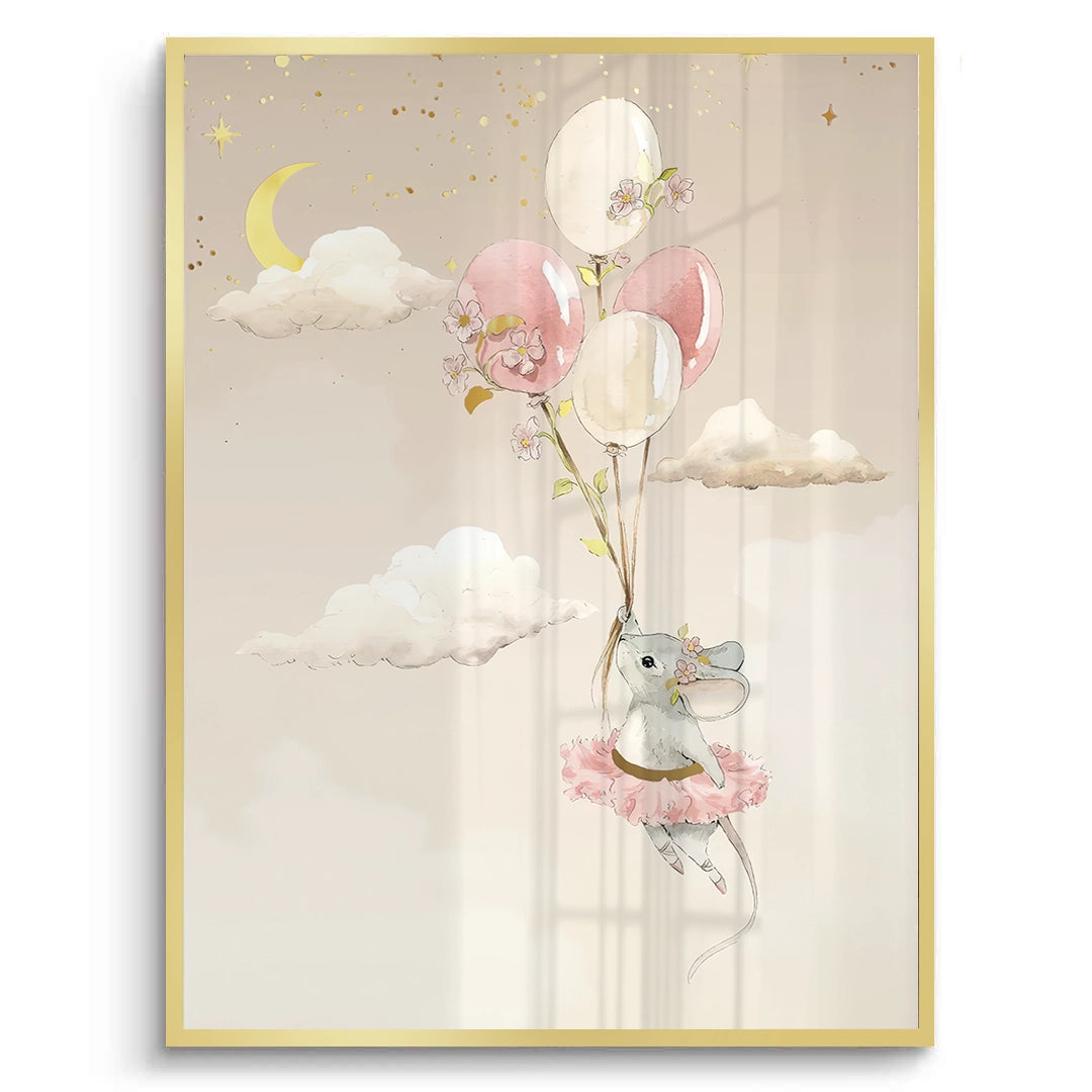 2Ballerina Animal Nursery Set of 3 - Fine Art