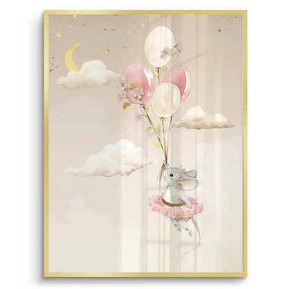 Ballerina Animal Nursery Set of 3 - Fine Art