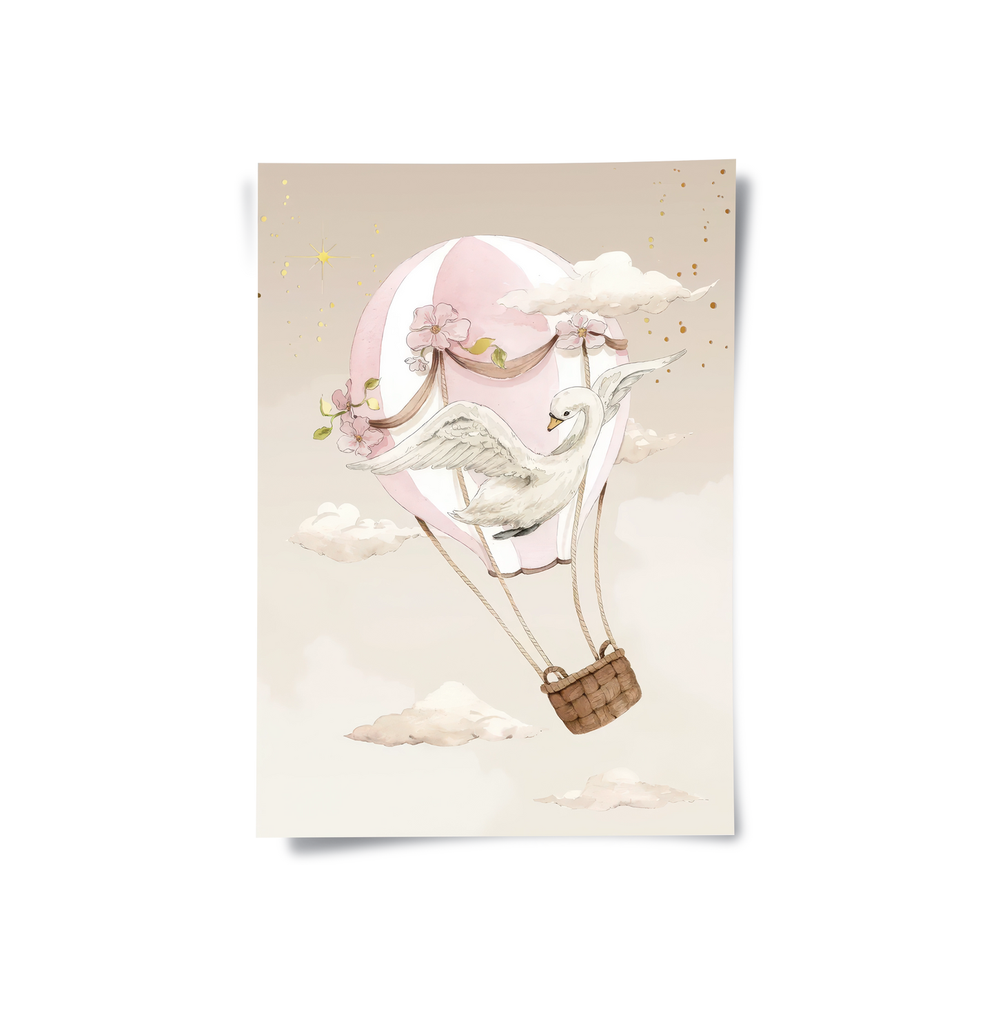 2Ballerina Animal Nursery Set of 3 - Poster