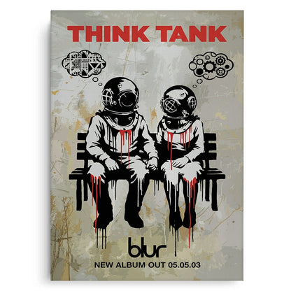 Banksy Blur Think Tank - Canvas