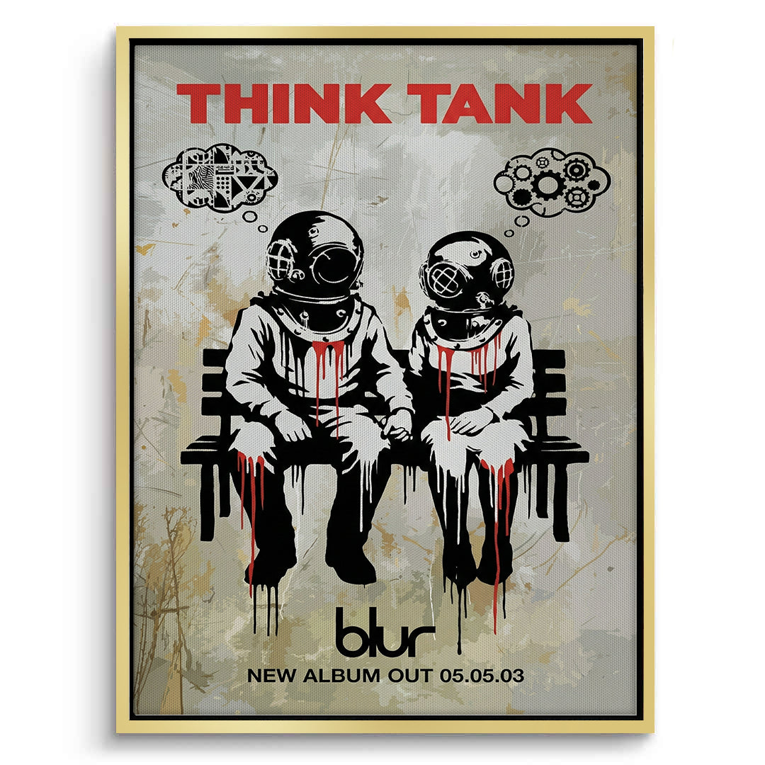 2Banksy Blur Think Tank - Canvas