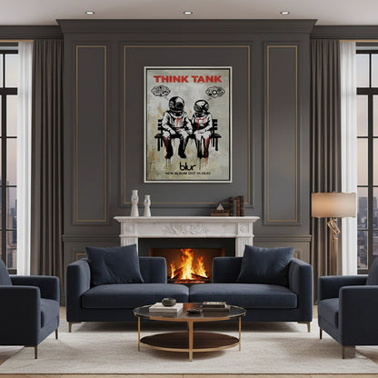 Banksy Blur Think Tank - Canvas