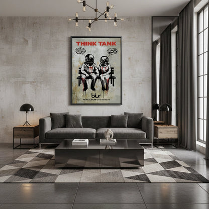 Banksy Blur Think Tank - Canvas