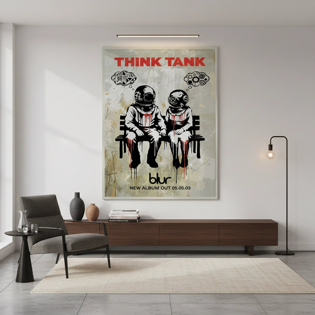 2Banksy Blur Think Tank - Fine Art