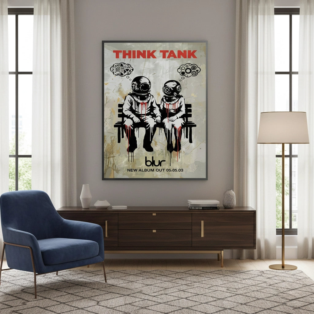 2Banksy Blur Think Tank - Fine Art