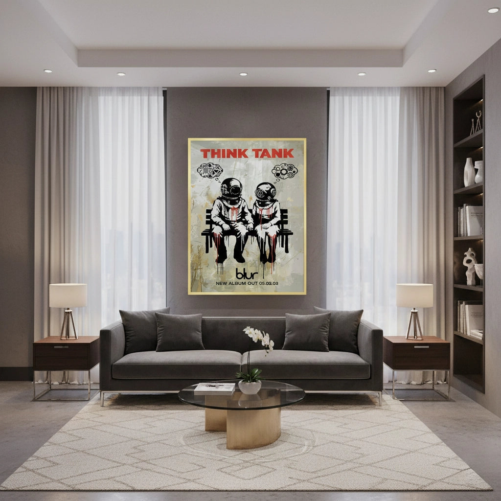 2Banksy Blur Think Tank - Fine Art