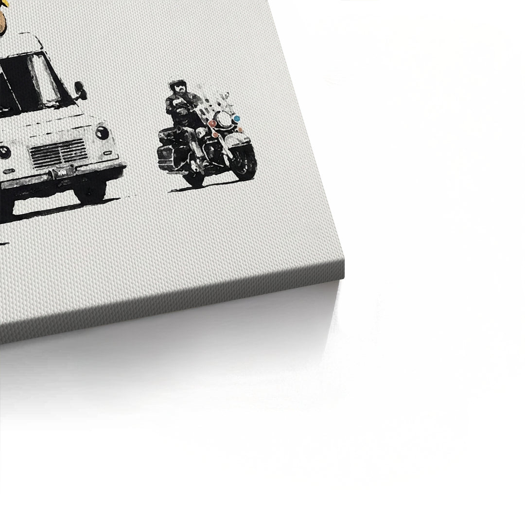 2Banksy Burger Van - Canvas